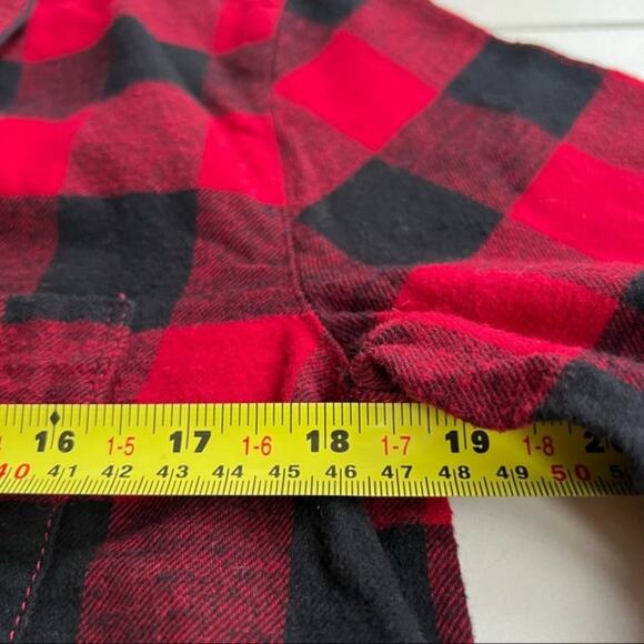 J. Crew Red & Black Buffalo Check button front Pajama Shirt NWT Size Sma… - Picture 5 of 7